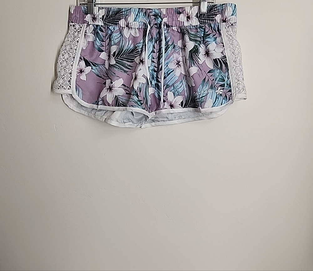 Raya Sun Lilac Floral Swim Shorts Size XL.   #C03 - Picture 11 of 12